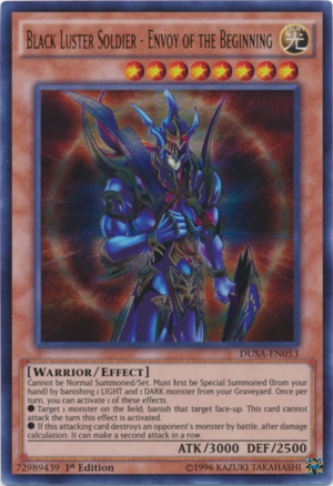 DUSA-EN053 - Black Luster Soldier - Envoy of the Beginning - Ultra Rare - Effect Monster - 1st-Edition - Duelist Saga