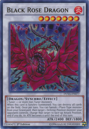 DUSA-EN077 - Black Rose Dragon - Ultra Rare - Duelist Saga - 1st Edition