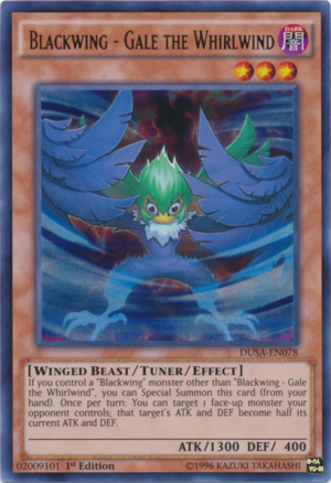 DUSA-EN078 - Blackwing - Gale the Whirlwind - Ultra Rare - Duelist Saga - 1st Edition