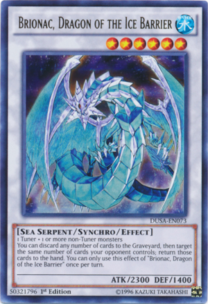 DUSA-EN073 - Brionac, Dragon of the Ice Barrier - Ultra Rare - Effect Synchro Monster - 1st-Edition - Duelist Saga