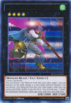 DUSA-EN093 - Castel, the Skyblaster Musketeer - Ultra Rare - Effect Xyz Monster - 1st-Edition - Duelist Saga