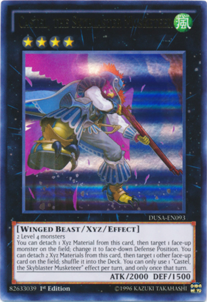 DUSA-EN093 - Castel, the Skyblaster Musketeer - Ultra Rare - Duelist Saga - 1st Edition