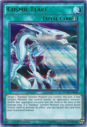 DUSA-EN036 - Cosmic Flare - Ultra Rare - Quick-Play Spell - 1st-Edition - Duelist Saga