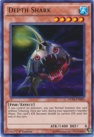 DUSA-EN003 - Depth Shark - Ultra Rare - Effect Monster - 1st-Edition - Duelist Saga