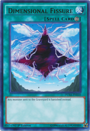 DUSA-EN060 - Dimensional Fissure - Ultra Rare - Continuous Spell - 1st-Edition - Duelist Saga