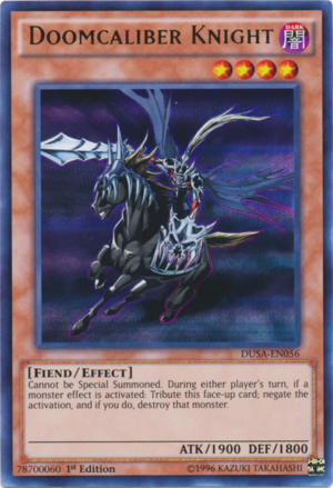 DUSA-EN056 - Doomcaliber Knight - Ultra Rare - Effect Monster - 1st-Edition - Duelist Saga