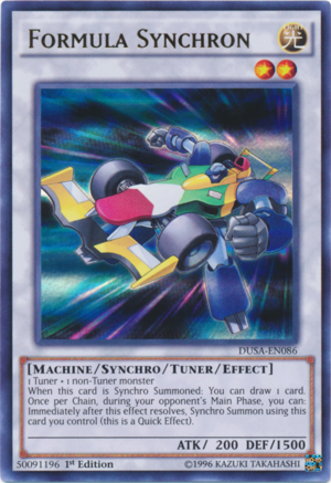 DUSA-EN086 - Formula Synchron - Ultra Rare - Effect Tuner Synchro Monster - 1st-Edition - Duelist Saga