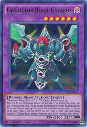 DUSA-EN071 - Gladiator Beast Gyzarus - Ultra Rare - Duelist Saga - 1st Edition