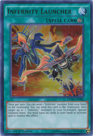 DUSA-EN082 - Infernity Launcher - Ultra Rare - Continuous Spell - 1st-Edition - Duelist Saga