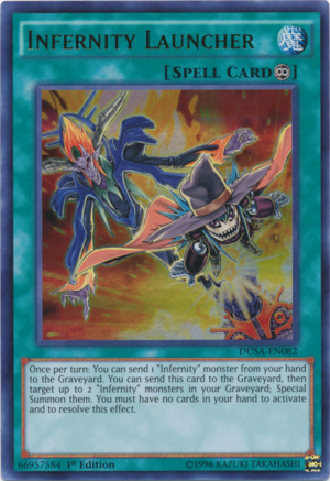 DUSA-EN082 - Infernity Launcher - Ultra Rare - Duelist Saga - 1st Edition