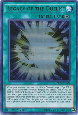 DUSA-EN024 - Legacy of the Duelist - Ultra Rare - Continuous Spell - 1st-Edition - Duelist Saga