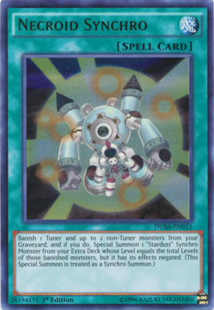 DUSA-EN015 - Necroid Synchro - Ultra Rare - Normal Spell - 1st-Edition - Duelist Saga