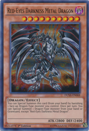 MGED-EN009 - Red-Eyes Darkness Metal Dragon (Alternate Art)