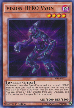 DUSA-EN021 - Vision HERO Vyon - Ultra Rare - Effect Monster - 1st-Edition - Duelist Saga