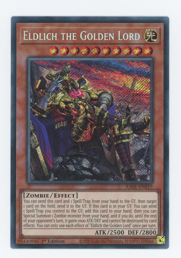 RA01-EN019 - Eldlich the Golden Lord (Alternate Art) - Secret Rare - 25th Anniversary Rarity Collection
