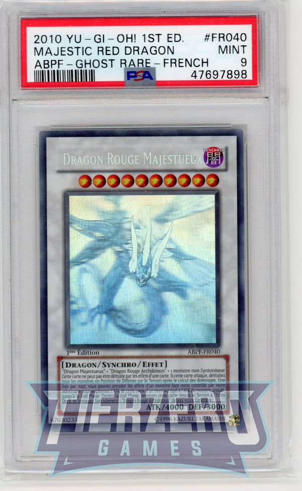 ABPF-FR040 - Majestic Red Dragon - Ghost Rare - PSA 9 - A