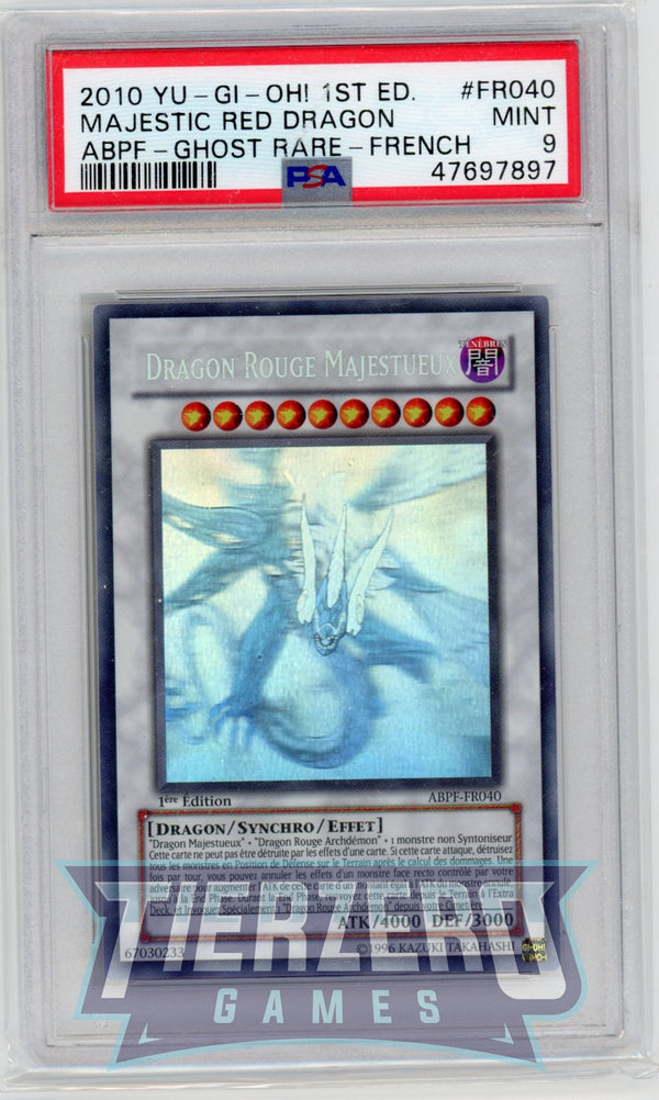 ABPF-FR040 - Majestic Red Dragon - Ghost Rare - PSA 9 - C