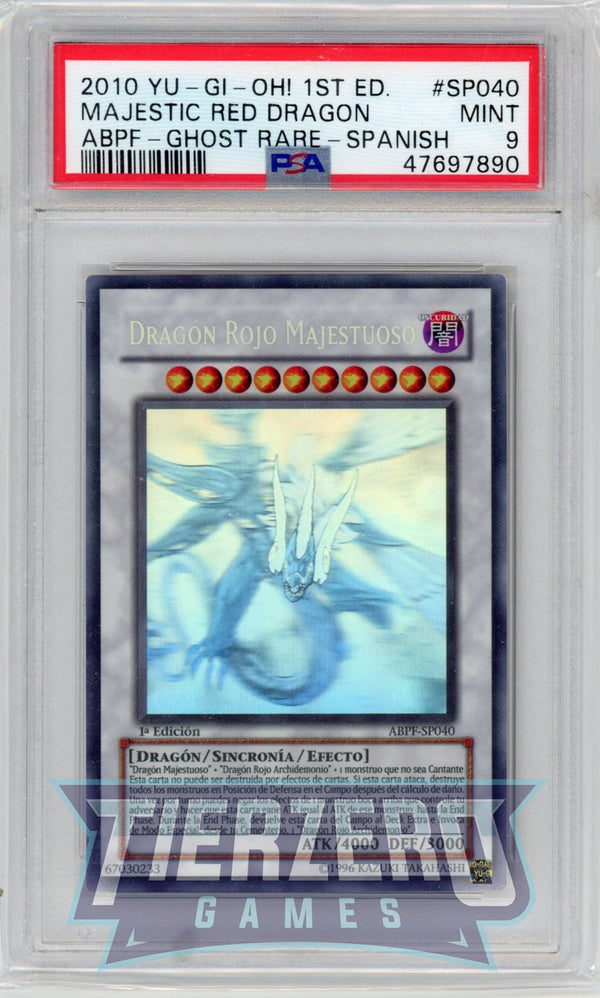 ABPF-SP040 - Majestic Red Dragon - Ghost Rare - PSA 9