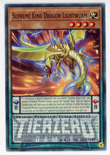 AGOV-EN002 - Supreme King Dragon Lightwurm - Common - Age of Overlord