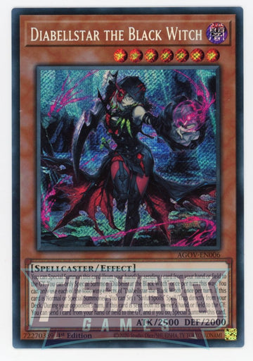 AGOV-EN006 - Diabellstar the Black Witch - Secret Rare - Age of Overlord