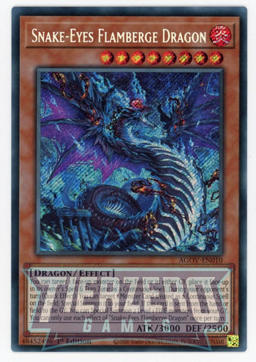AGOV-EN010 - Snake-Eyes Flamberge Dragon - Secret Rare - Age of Overlord
