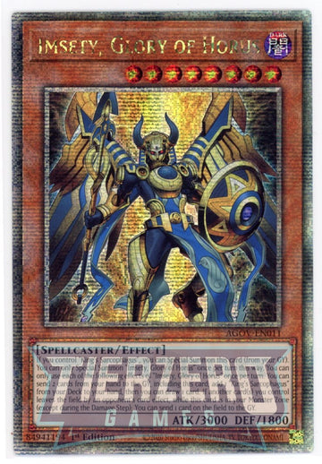 AGOV-EN011 - Imsety, Glory of Horus - Quarter Century Secret Rare - Age of Overlord