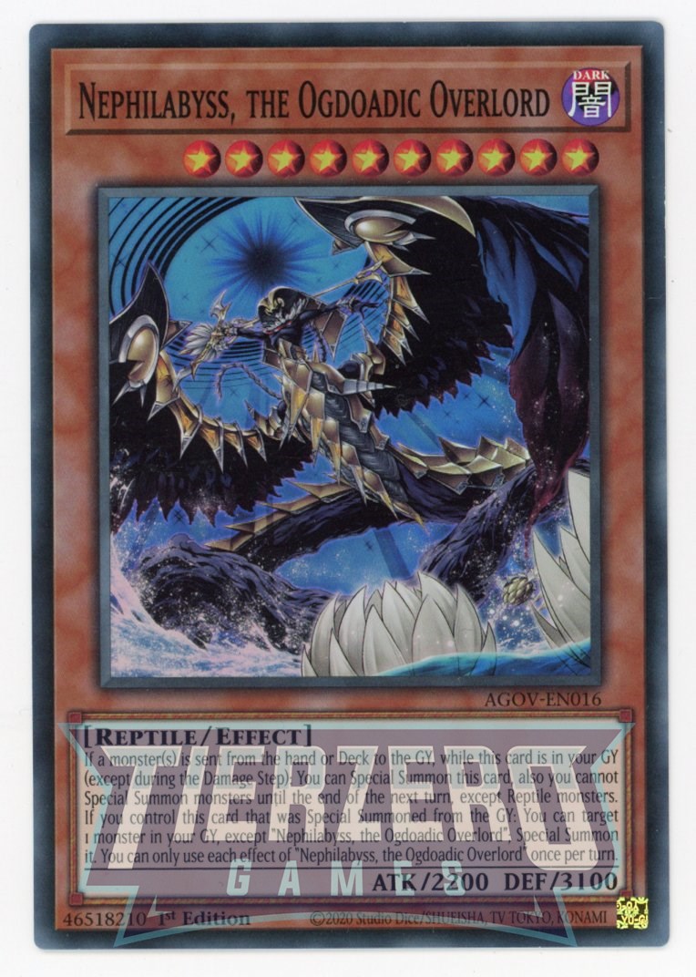 AGOV-EN016 - Nephilabyss, the Ogdoadic Overlord - Super Rare - Effect Monster - Age of Overlord