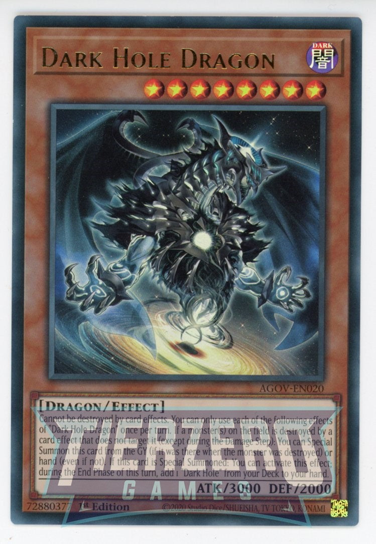 AGOV-EN020 - Dark Hole Dragon - Ultra Rare - Effect Monster - Age of Overlord