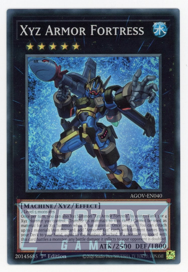 AGOV-EN040 - Xyz Armor Fortress - Super Rare - Effect Xyz Monster - Age of Overlord