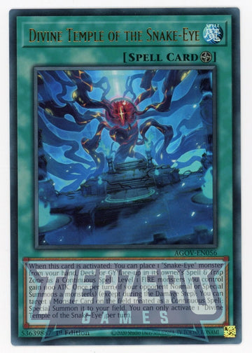AGOV-EN056 - Divine Temple of the Snake-Eye - Ultra Rare - Age of Overlord