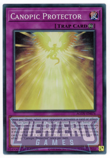 AGOV-EN076 - Canopic Protector - Super Rare - Age of Overlord