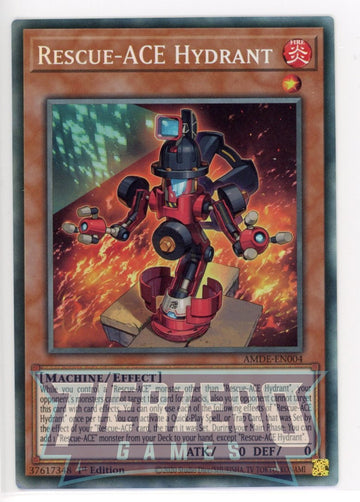 AMDE-EN004 - Rescue-ACE Hydrant (CR) - Collector's Rare - Amazing Defenders