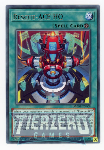 AMDE-EN008 - Rescue-ACE HQ - Rare - Amazing Defenders
