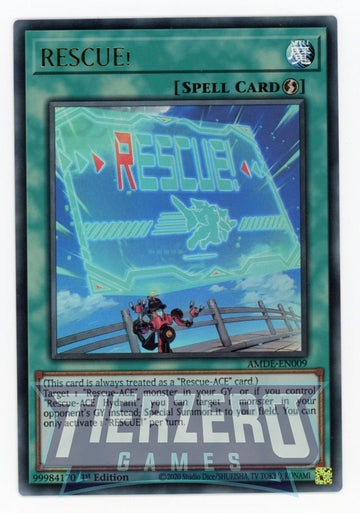 AMDE-EN009 - RESCUE! - Ultra Rare - Amazing Defenders