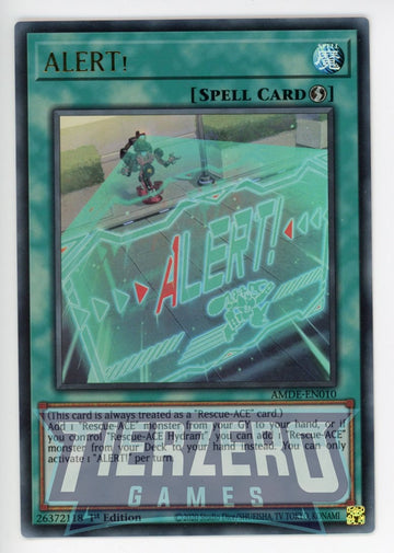 AMDE-EN010 - ALERT! - Ultra Rare - Amazing Defenders