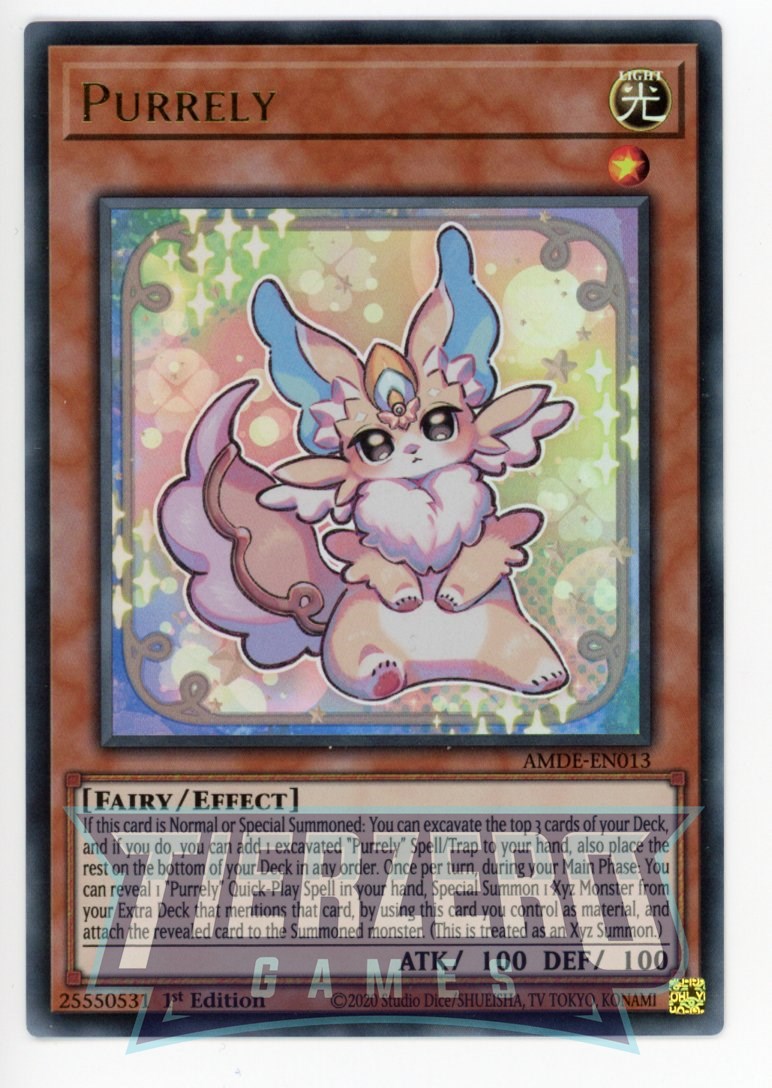 AMDE-EN013 - Purrely - Ultra Rare - Effect Monster - Amazing Defenders