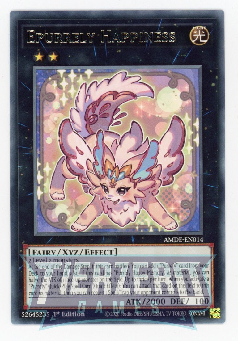 AMDE-EN014 - Epurrely Happiness - Rare - Effect Xyz Monster - Amazing Defenders