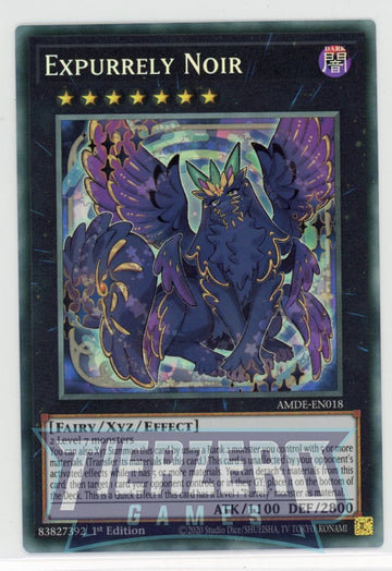 AMDE-EN018 - Expurrely Noir (CR) - Collector's Rare - Amazing Defenders