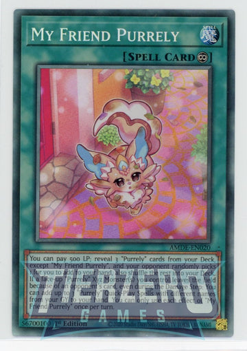 AMDE-EN020 - My Friend Purrely (CR) - Collector's Rare - Amazing Defenders