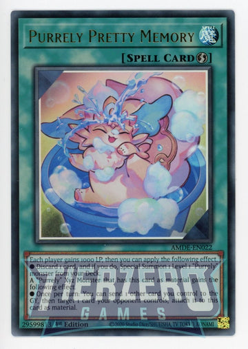 AMDE-EN022 - Purrely Pretty Memory - Ultra Rare - Amazing Defenders