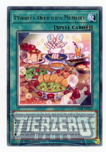 AMDE-EN023 - Purrely Delicious Memory - Rare - Amazing Defenders