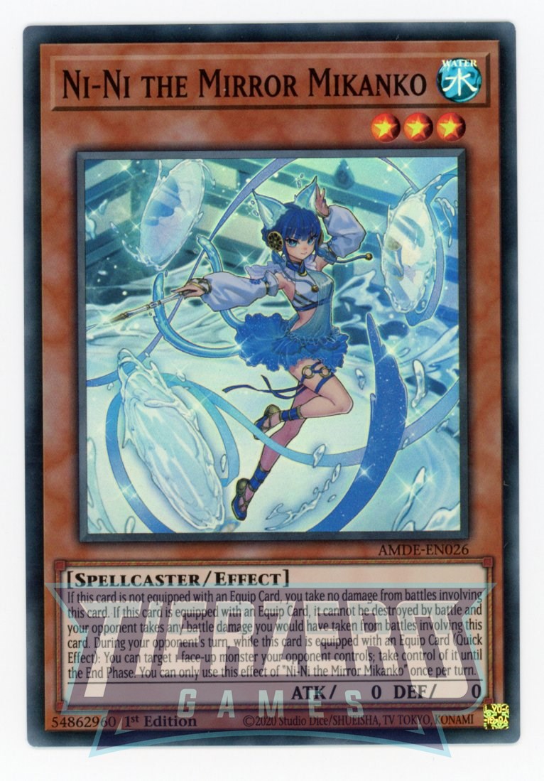 AMDE-EN026 - Ni-Ni the Mirror Mikanko - Super Rare - Effect Monster - Amazing Defenders