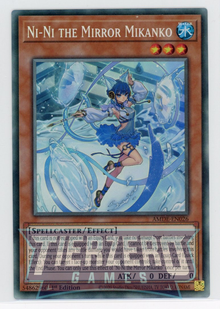 AMDE-EN026 - Ni-Ni the Mirror Mikanko - Collector's Rare - Effect Monster - Amazing Defenders