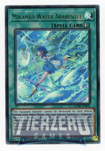 AMDE-EN032 - Mikanko Water Arabesque - Ultra Rare - Amazing Defenders