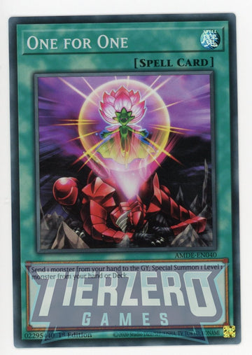 AMDE-EN040 - One for One - Super Rare - Amazing Defenders