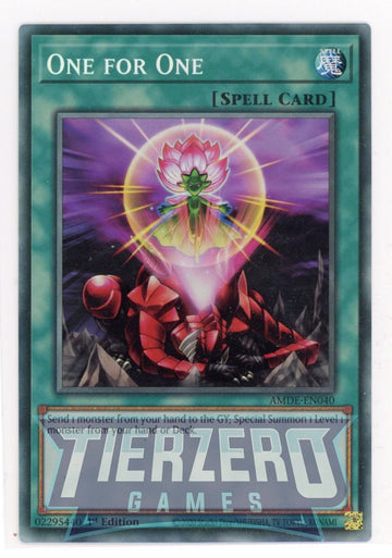 AMDE-EN040 - One for One (CR) - Collector's Rare - Amazing Defenders