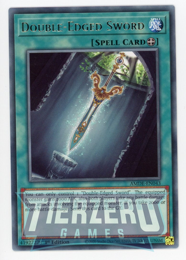 AMDE-EN043 - Double-Edged Sword - Rare - Equip Spell - Amazing Defenders