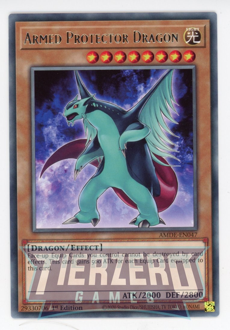 AMDE-EN047 - Armed Protector Dragon - Rare - Effect Monster - Amazing Defenders