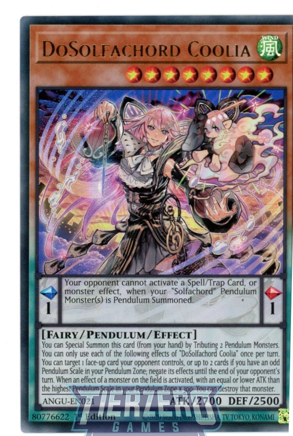 ANGU-EN021 - DoSolfachord Coolia - Ultra Rare - Effect Pendulum Monster - Ancient Guardians