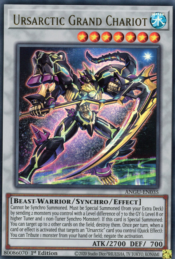 ANGU-EN035 - Ursarctic Grand Chariot - Ultra Rare - Effect Synchro Monster - Ancient Guardians